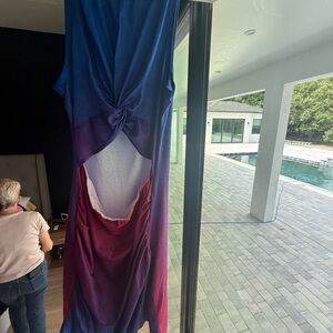 Blue and Purple Ombre Dress